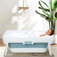 thumbnail image 2 of solautey Portable Bathtub,Foldable Freestanding Bathtub,Shower Stall Tub,Bathroom Folding SPA Bath For Adults, Boys & Girls,Outdoor/Indoor Hot Ice Bath,51 Inch, 2 of 8