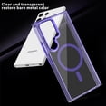 thumbnail image 4 of for Samsung Galaxy s24 Ultra Case Hard [Compatible with Magsafe Wireless Charging] Yellowing Resistant Magnetic Cover Clear para S 24 Ultra 6.8 '' 5G 2024 Rugged Best Phone Cases Purple, 4 of 12