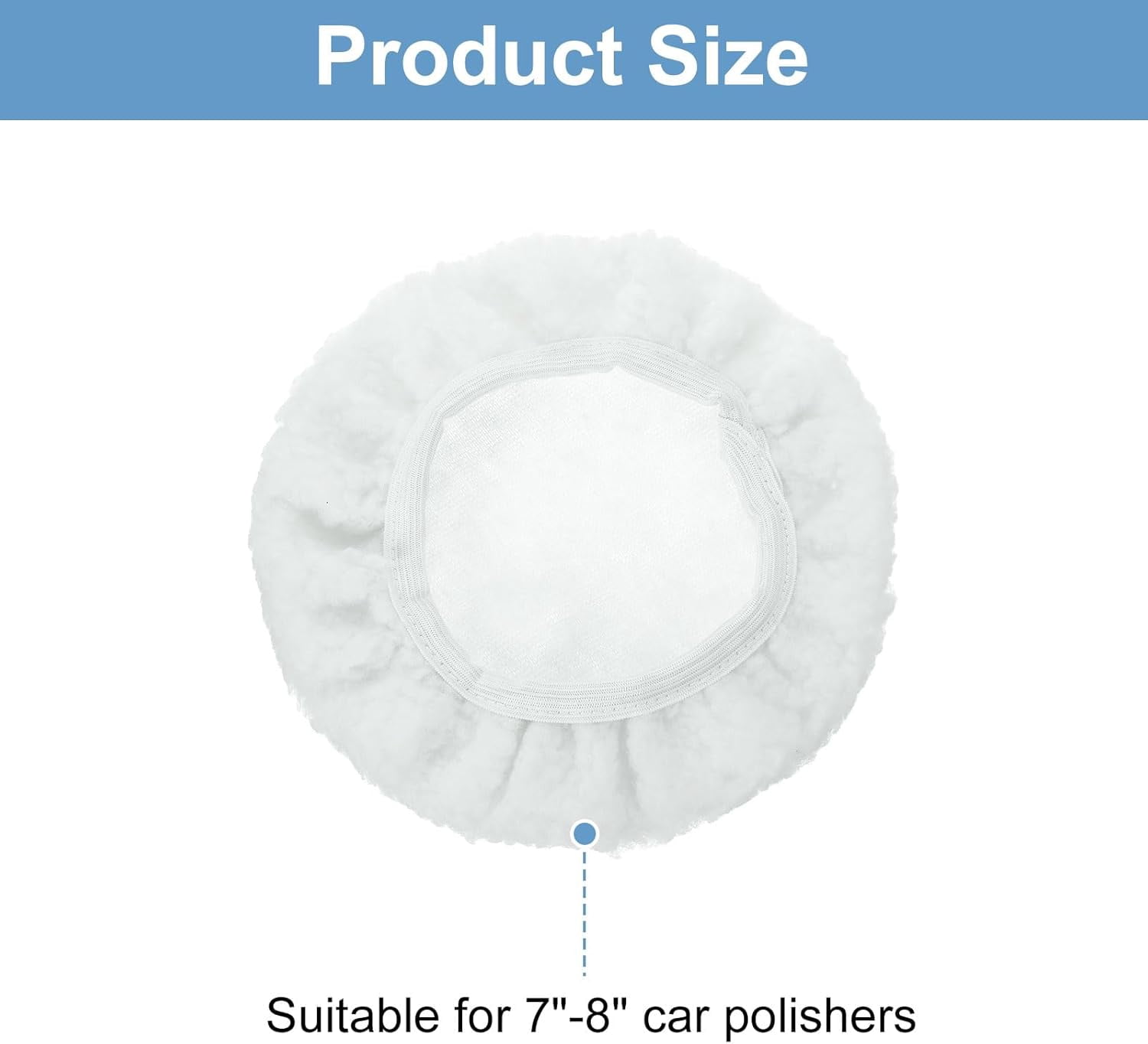 5 piece car polisher cover polishing pad lamb's wool polishing buffer pad cover, suitable for 7