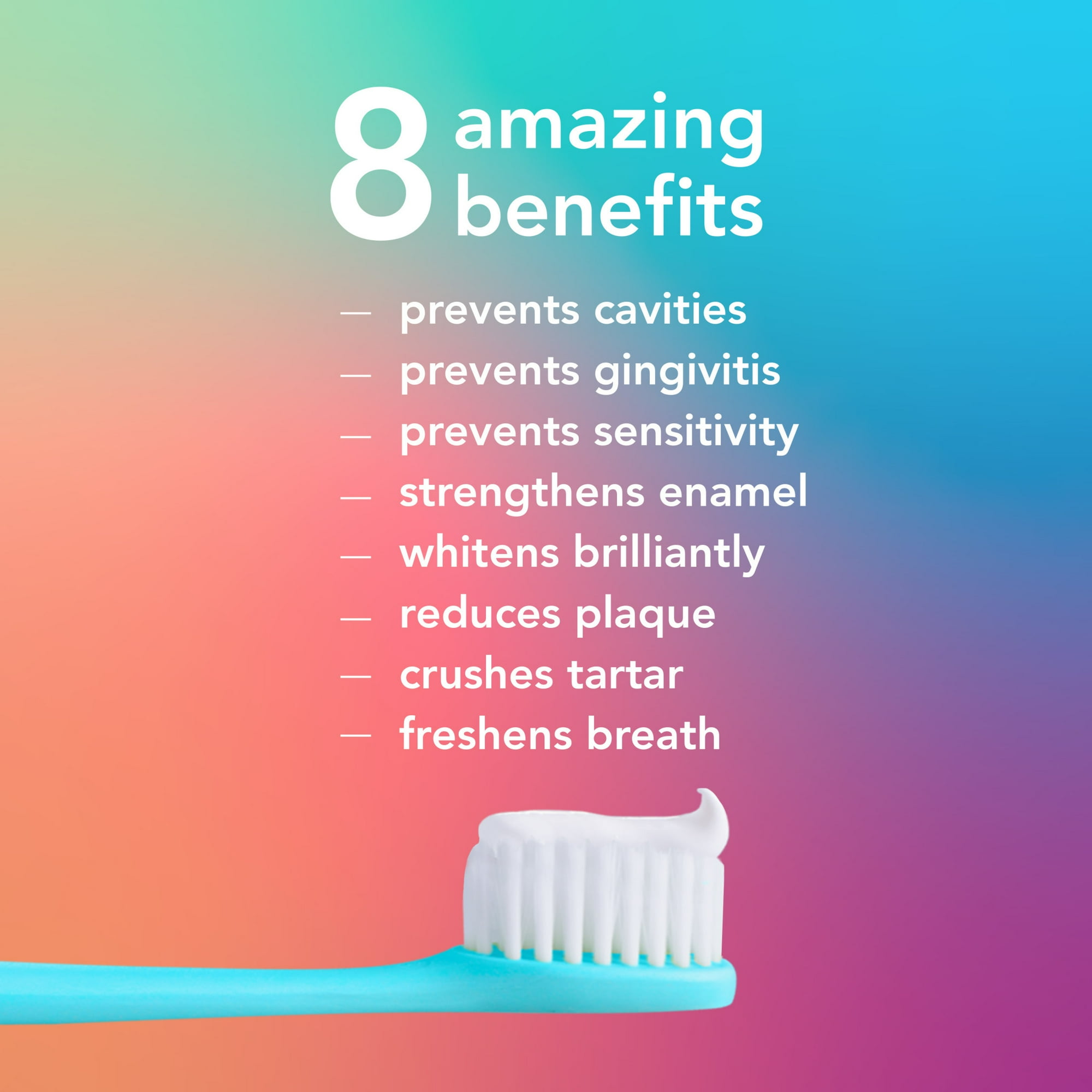 hello 8 in 1 Mighty Multi-Tasker Fluoride Toothpaste, Natural Mint Blend, 4.0 Oz Tube