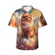 thumbnail image 1 of Balery Cute Cloud Pomeranian Camisas hawaianas de manga corta para hombre, camisas playeras de corte holgado, camisas de vacaciones con botones,Large, 1 of 7