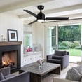 thumbnail image 3 of 48" Black Lowe Profile Ceiling Fan with Light, 3 of 6