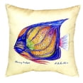 thumbnail image 2 of Betsy Drake NC678C 18 x 18 in. Sailfin Tang - Yellow No Cord Pillow, 2 of 3