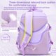 thumbnail image 5 of Mochila escolar WYCY Kawaii para niñas de 6 a 12 años, color morado, 5 of 7