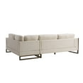 thumbnail image 4 of Christopher Knight Home 104" Square Arm L Shaped Sectional Sofa, Modern Chenille 5 Seater Couch, Beige, 4 of 7
