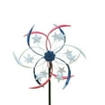 thumbnail image 2 of 64 Inch Tall, Large Metal Patriotic Wind Spinners Outdoor, Red White And Blue Kinetic Wind Spinners For Yard Garden Patio Lawn Independence Day Decor For Family, 2 of 9