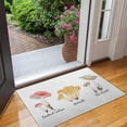 thumbnail image 2 of Mushroom Crystal Velvet Nonslip Floor Mat, Entryway Doormat Durable Low-Profile Mat Home Decor, Throw Rugs Washable Kitchen Bathroom Laundry Bedroom Living Room Door Mats 30x17in, 2 of 7