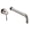 Brushed Nickel, variant on Sumerain Extra Long Spout Single Handle Wall Mount Matte Black Tub Faucet with Rough-in Valve