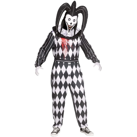 Men's Smiler Dark Jester Costume