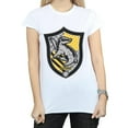 thumbnail image 3 of Harry Potter Womens Hufflepuff Crest Flat Cotton T-Shirt, 3 of 5