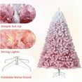 thumbnail image 5 of Pre-lit Artificial Christmas Tree, Snow Flocked Artificial Full Christmas Tree with 100ww LEDs Lights & 288 Branch Tips & Metal Stand,  Snow Flocked Christmas Tree  Indoor Outdoor Xmas Decoration, 5 of 10