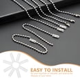 thumbnail image 2 of DEEPCRAFF 50Pcs Transparent Jewelry Chain Locks Anti Drop Plastic Connectors for Keychains and Bracelets, 2 of 8