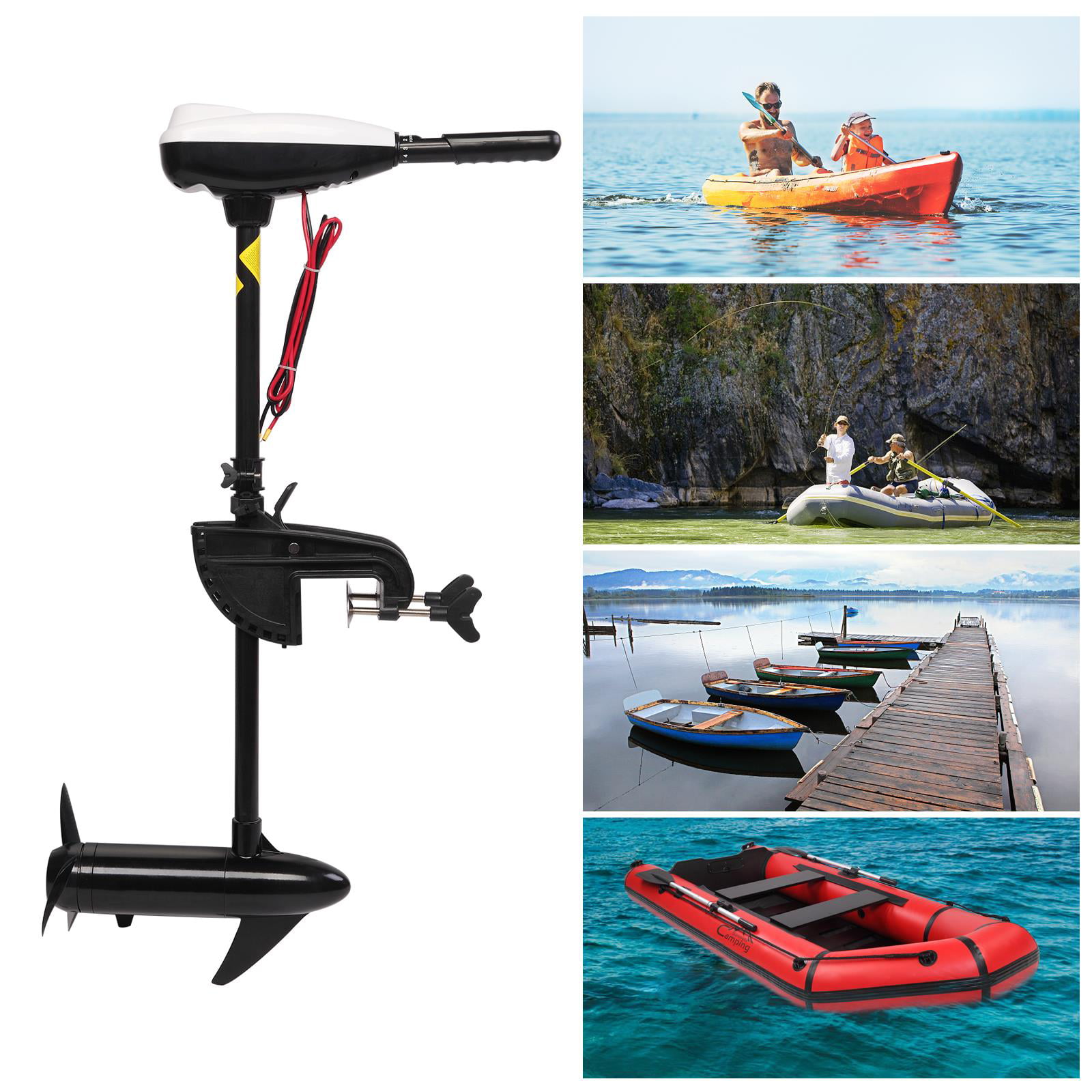 Drill Paddle Boat Handheld Trolling Motor Kayak Canoe Water Sport Rafting 
