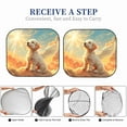 thumbnail image 6 of Sikiie Sunshine Golden Cloud Dog Print Foldable Car Windshield Sun Visor, Car Window Sunshade Suitable for Sedan, SUV and Truck Car Accessories-Medium, 6 of 6