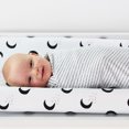 thumbnail image 4 of Little Star Organic Cotton Changing Pad Cover, White-To the Moon and Back, 2 Count, 4 of 5