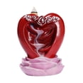 thumbnail image 4 of Quemador de incienso con reflujo en forma de amor Strade Fareast Limited regalo del Día de San Valentín artesanía decoración de mesa 3,4x3x4,2 pulgadas, 4 of 8