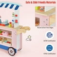Costway Kids Snacks & Sweets PRETEND Food Cart Toy Play Set with 30 PCS