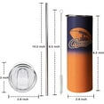thumbnail image 2 of Chicago Classic Stainless Steel Tumbler with Lid and Straw, City Football Fans Gifts,20oz Football Team Skinny Travel Mug Tumbler Cup Water Botter, 2 of 6