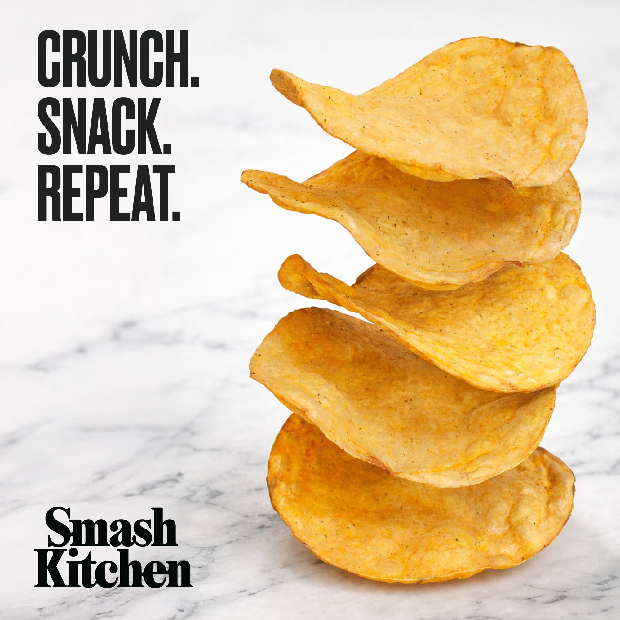 (6 pack) Smash Kitchen Rosemary Non-GMO Kettle Chips, 6 oz