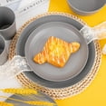 thumbnail image 2 of Firefly Hope 32 Piece Wheat Straw Dinnerware Set, Plates, Bowls & Cutlery, Unbreakable BPA-Free Eco-Friendly Dinnerware, Microwave Safe for Parties, Picnics, College Dorms & Camping(Grey), 2 of 3