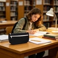 thumbnail image 6 of Double Layer Large Capacity Pencil Case Oxford Cloth Stationery Bag 2 Compartment Pouch for Campus Office College, 6 of 6