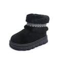thumbnail image 5 of BOBOGOJP Toddler Girl Snow Boots Winter Warm Outdoor Brown Boots (Toddler/Little Kids/Kid) Black for Size 9, 5 of 8