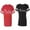 Men Red / Women Black, variant on Daddy Mommy Since 2017 Matching Couple Cotton Jerseys (Men Red / Women Black) (Men S / Women S)