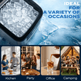 thumbnail image 3 of BOSSIN 44lbs/24H Nugget Ice Maker Countertop, 13-Level Adjustable Chewable Pellet Ice Machine with Self-Cleaning, Stainless Steel, 3 of 9