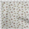 thumbnail image 4 of Soimoi Bird Printed, Cotton Satin Spandex Sewing Fabric By The Yard- 54 Inch WideDecorative Fabric For Dresses And Home Accents-White, 4 of 5