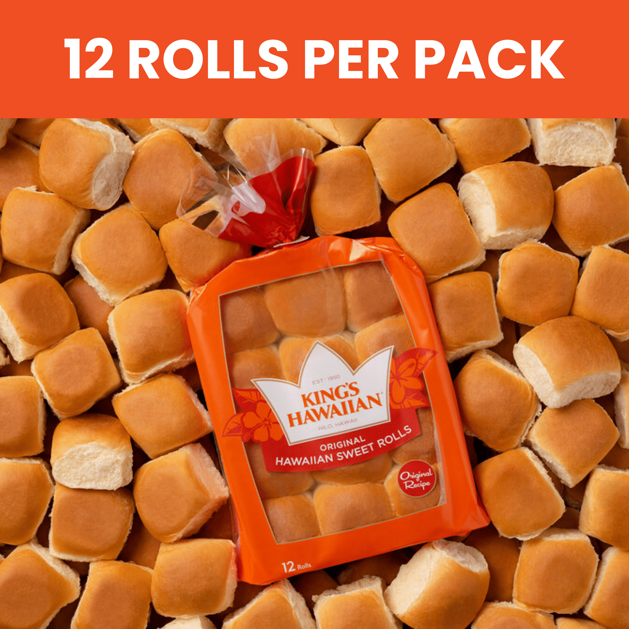 King's Hawaiian Original Hawaiian Sweet Rolls 12 Count