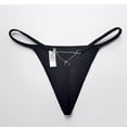 thumbnail image 3 of Gkeoshab Period Underwear for Women Women's Cotton Underwear High Waist Seamless Thongs For Women Underwear Lady Low Waist Thong Tangas Solid Color, 3 of 3