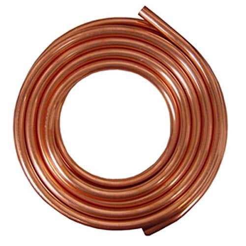 Tubo de cobre JMF 406880120 0.12 pulgadas. OD Refrigeration, 50 pies.