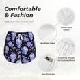 thumbnail image 4 of Gukieu flower Skull crystal Print Women's Sports Shorts with Drawstring Elastic Waistband for Running, Yoga, Fitness-Large, 4 of 7