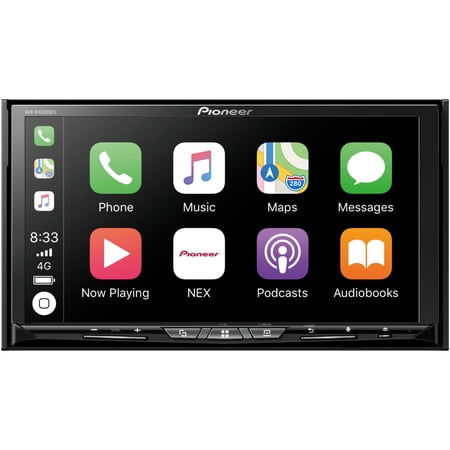 Pioneer 7-In., Car In-Dash Unit, Double DIN NEX DVD Receiver with Motorized Display, Apple CarPlay, Android Auto, HD Radio, and SiriusXM Ready