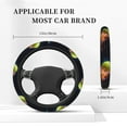 thumbnail image 3 of Disketp Tennis Ball In Fire1 Elastic Microfiber Steering Wheel Cover for Truck,SUV,Cars,Universal 15 inch,Anti-Slip, 3 of 6