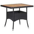 thumbnail image 3 of Bowery Hill Poly Rattan Medium Removable Covers Dining Set in Black, 3 of 12