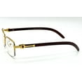 thumbnail image 5 of Hip Hop Sunglasses Gold Frame Clear Lens Square, 5 of 7