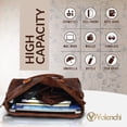 thumbnail image 4 of Bolso de piel VALENCHI Cognac Vintage para mujer, 4 of 7