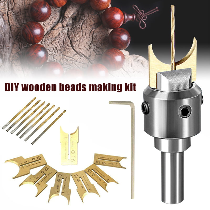HSS Wood Bead Maker Drill Bit Milling Cutter Set For Woodworking Power Tool Kit