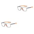 thumbnail image 2 of Jumpingount Gafas deportivas Anti luz azul sin prescripción de vidrio hombres mujeres gafas antideslizantes lector gafas ordenador al aire libre Gris/Naranja 2piezas, 2 of 6