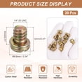 thumbnail image 2 of Uxcell 20Pcs 1/4x8 (1/4-20UNC) Tornillos para aspas de ventilador de techo, zinc colorido, 2 of 6