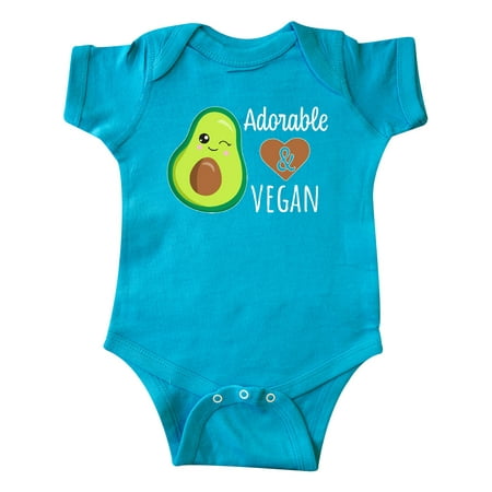 

Inktastic Adorable and Vegan Cute Avocado Gift Baby Boy or Baby Girl Bodysuit