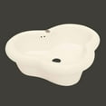 thumbnail image 2 of Renovator's Supply Clover 20" Countertop Vessel Bathroom Sink Biscuit Finish with Overflow, 2 of 2