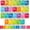 Colorful, variant on Bulletin Board Letters - ABC Alphabet Poster Classroom Decorating Set Toddler English Poster Kindergarten Elementary Classroom Nursery Home Wall Decoration（Blackboards）