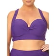 thumbnail image 5 of Terra & Sky Women's Plus Retro Sweetheart Bikini Top, 5 of 6