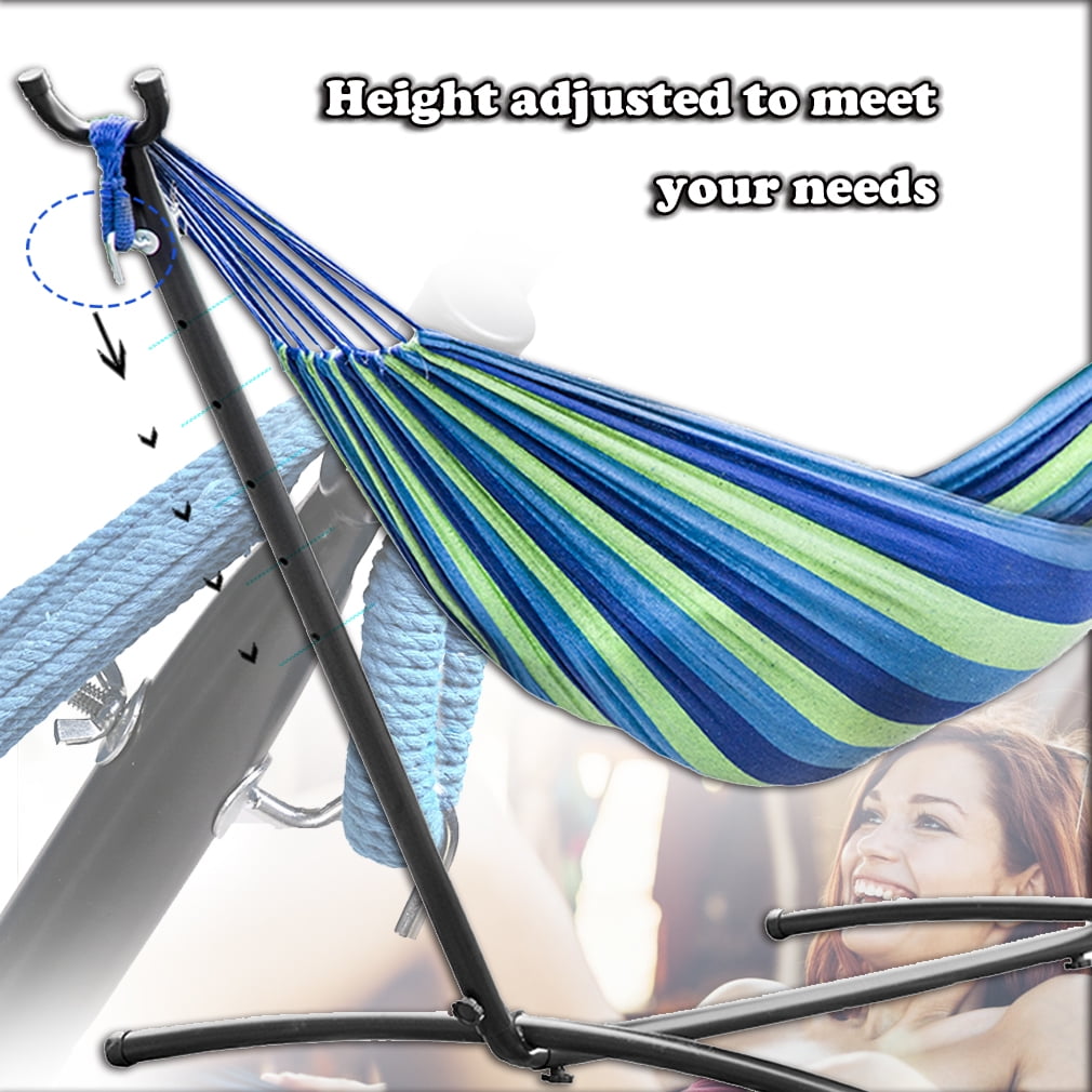 FDW Hammock Stands Portable Hammock Stand Heavy Duty Steel Stand