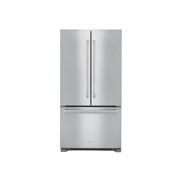 KitchenAid KRFC302ESS Refrigerator/freezer french style with water dispenser freestanding