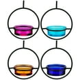 thumbnail image 2 of Mosaic Birds Recycled Glass & Metal Hanging Bird Feeder for Outdoors-Oriole Feeder for Garden- Bluebird Feeder - Orange, 2 of 7