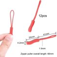 thumbnail image 2 of 12Pack Zipper Pull Replacement, Golf Bag Zipper Pull Replacement Tab for Backpack, Jackets, Pants, Boots, Coats, Luggage - Red(Universal Extender), #10 Red(12 PACK) 09#- Red 12pcs, 2 of 6