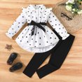 thumbnail image 2 of Toddler Girl Clothes Bowknot Ruffle Sleeve Top Floral Allover Pants Fall Winter Outfit Set 12 18 24 Months 2t 3t 4t 5t 6t Toddler Girls Winter Clothes,3-4 Years,White, 2 of 7